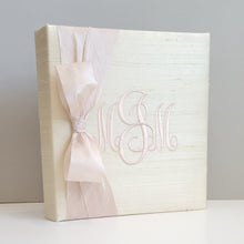 Load image into Gallery viewer, Photo Album (w/ SILK Bow) — Choose from over 20 Fabric Colors!