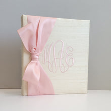 Load image into Gallery viewer, DIY Monogrammed Binder (w/ SATIN Bow) — Choose from over 20 Custom Fabrics!
