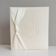 Load image into Gallery viewer, DIY Monogrammed Binder (w/ SATIN Bow) — Choose from over 20 Custom Fabrics!
