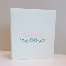 Load image into Gallery viewer, DIY Monogrammed Binder (w/ Accent) — Choose from over 20 Custom Fabrics!