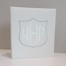 Load image into Gallery viewer, DIY Monogrammed Binder (w/ Accent) — Choose from over 20 Custom Fabrics!
