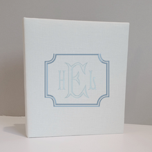 Load image into Gallery viewer, DIY Monogrammed Binder (w/ Accent) — Choose from over 20 Custom Fabrics!