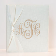 Load image into Gallery viewer, DIY Monogrammed Binder (w/ SATIN Bow) — Choose from over 20 Custom Fabrics!