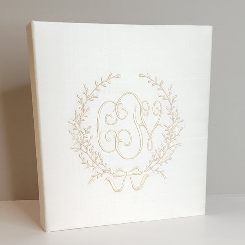 Wedding Memory Book - Ivory Silk (w/ Accent)