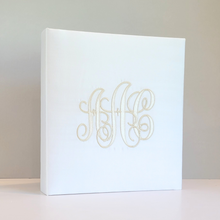 Load image into Gallery viewer, Wedding Memory Book - Ivory Silk (w/o Bow)