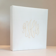 Load image into Gallery viewer, Wedding Memory Book - Ivory Silk (w/o Bow)