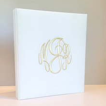 Load image into Gallery viewer, Wedding Memory Book - Ivory Silk (w/o Bow)