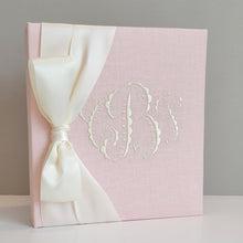 Load image into Gallery viewer, DIY Monogrammed Binder (w/ SATIN Bow) — Choose from over 20 Custom Fabrics!