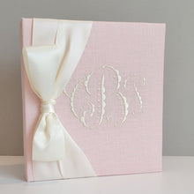 Load image into Gallery viewer, Photo Album (w/ SILK Bow) — Choose from over 20 Fabric Colors!
