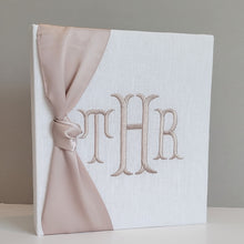 Load image into Gallery viewer, DIY Monogrammed Binder (w/ SATIN Bow) — Choose from over 20 Custom Fabrics!