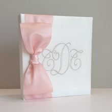 Load image into Gallery viewer, DIY Monogrammed Binder (w/ SATIN Bow) — Choose from over 20 Custom Fabrics!