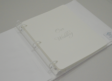 Load image into Gallery viewer, Wedding Memory Book - Ivory Silk (w/ SILK Bow)