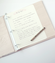 Load image into Gallery viewer, Baby Memory Book - Gray Linen (w/o Bow)