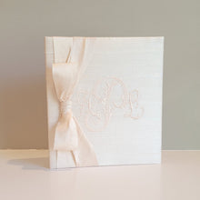 Load image into Gallery viewer, DIY Monogrammed Binder (w/ SILK Bow) — Choose from over 20 Custom Fabrics!
