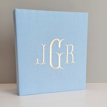 Load image into Gallery viewer, DIY Monogrammed Binder (w/o Bow) — Choose from over 20 Custom Fabrics!
