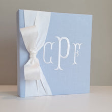 Load image into Gallery viewer, DIY Monogrammed Binder (w/ SILK Bow) — Choose from over 20 Custom Fabrics!