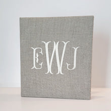 Load image into Gallery viewer, DIY Monogrammed Binder (w/o Bow) — Choose from over 20 Custom Fabrics!