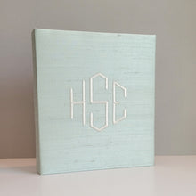 Load image into Gallery viewer, DIY Monogrammed Binder (w/o Bow) — Choose from over 20 Custom Fabrics!