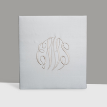 Load image into Gallery viewer, Wedding Memory Book - Ivory Silk (w/o Bow)