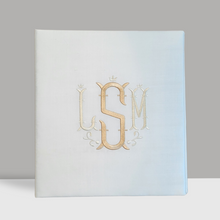 Load image into Gallery viewer, Wedding Memory Book - Ivory Silk (w/o Bow)