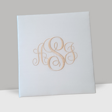 Load image into Gallery viewer, Wedding Memory Book - Ivory Silk (w/o Bow)