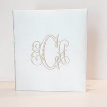 Load image into Gallery viewer, Wedding Memory Book - Ivory Silk (w/o Bow)