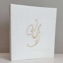 Load image into Gallery viewer, Wedding Memory Book - Ivory Silk (w/o Bow)