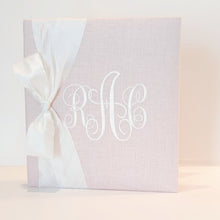 Load image into Gallery viewer, DIY Monogrammed Binder (w/ SILK Bow) — Choose from over 20 Custom Fabrics!