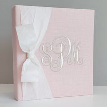 Load image into Gallery viewer, DIY Monogrammed Binder (w/ SILK Bow) — Choose from over 20 Custom Fabrics!