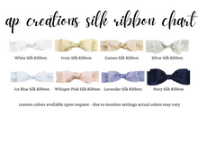 Load image into Gallery viewer, Baby Memory Book - Blue Silk (w/ SILK Bow)