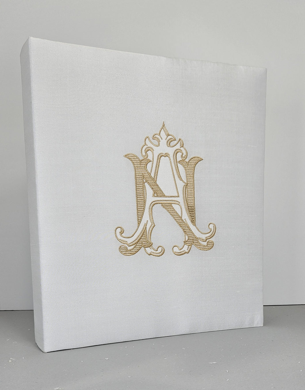 Imperfect Book - White Silk with Cream Soda Thread