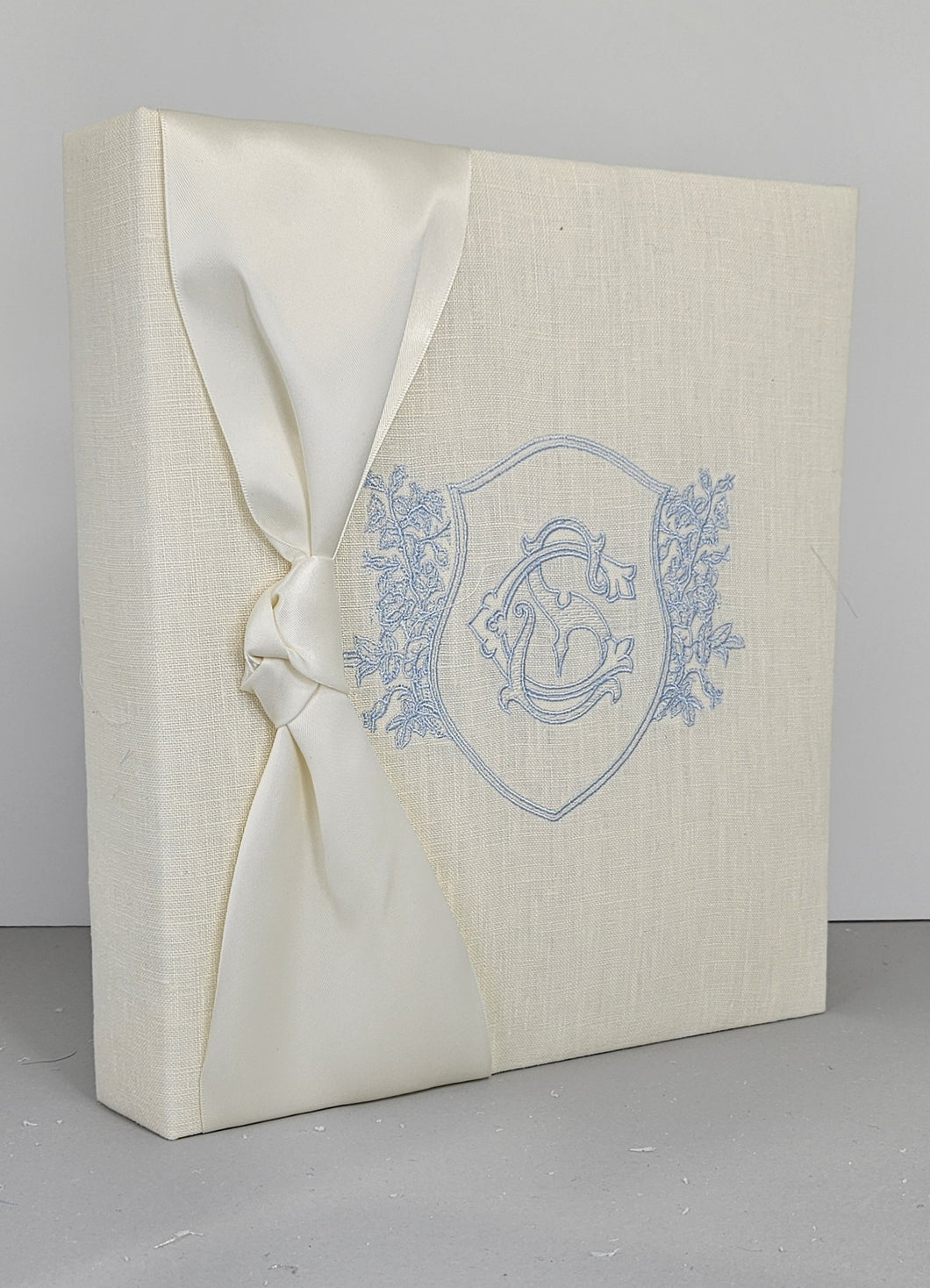 Imperfect Book - Ivory Linen with Custom Monogra