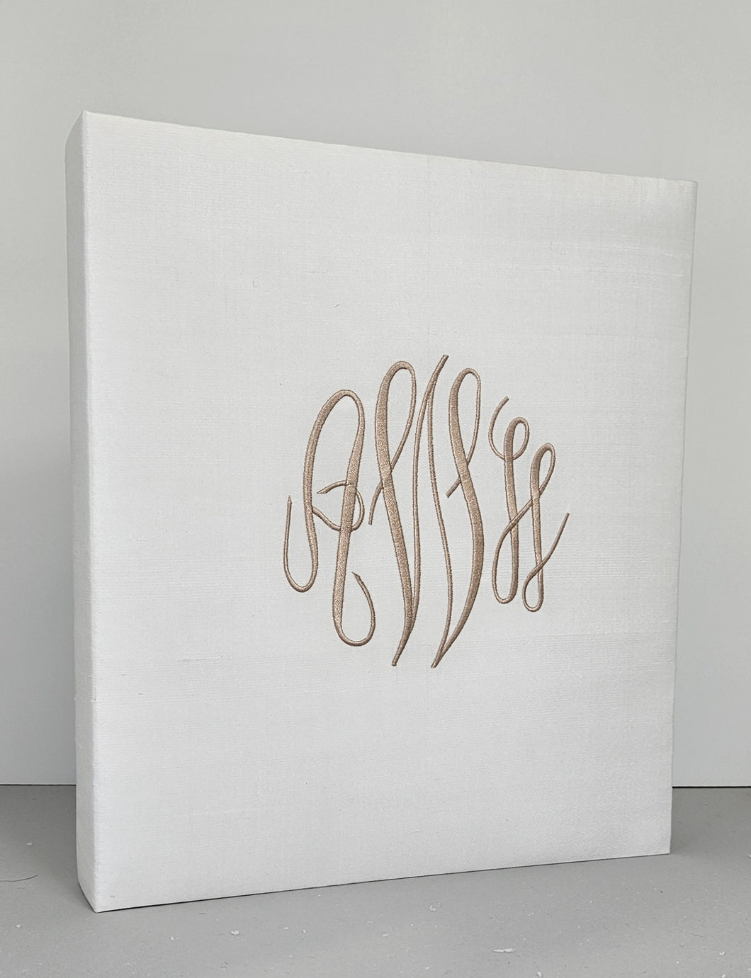 Imperfect Book - Ivory Silk with Champagne Thread