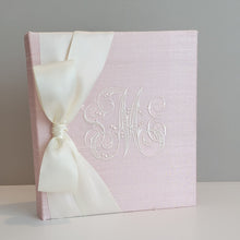 Load image into Gallery viewer, DIY Monogrammed Binder (w/ SATIN Bow) — Choose from over 20 Custom Fabrics!