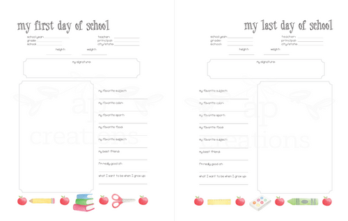 DIY Printable Pages - Back to School Interview