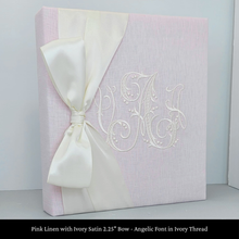 Load image into Gallery viewer, Pink Linen - Baby Memory Book