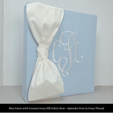 Load image into Gallery viewer, Blue Linen - Baby Memory Book