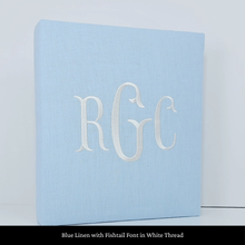 Load image into Gallery viewer, Blue Linen - Baby Memory Book