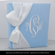 Load image into Gallery viewer, Blue Linen - Baby Memory Book