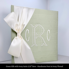 Load image into Gallery viewer, Green Silk - Baby Memory Book