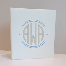 Load image into Gallery viewer, DIY Monogrammed Binder (w/ Accent) — Choose from over 20 Custom Fabrics!