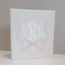 Load image into Gallery viewer, DIY Monogrammed Binder (w/ Accent) — Choose from over 20 Custom Fabrics!