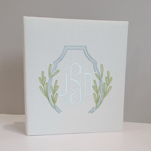 Load image into Gallery viewer, DIY Monogrammed Binder (w/ Accent) — Choose from over 20 Custom Fabrics!