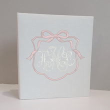 Load image into Gallery viewer, DIY Monogrammed Binder (w/ Accent) — Choose from over 20 Custom Fabrics!