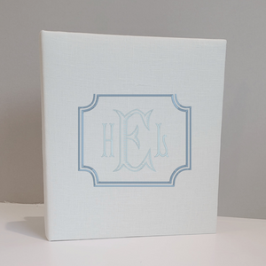 DIY Monogrammed Binder (w/ Accent) — Choose from over 20 Custom Fabrics!