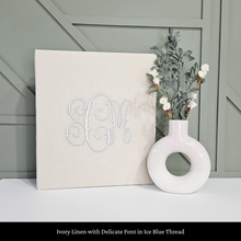 Load image into Gallery viewer, Ivory Linen - Baby Memory Book