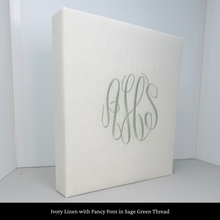 Load image into Gallery viewer, Ivory Linen - Baby Memory Book