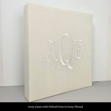 Load image into Gallery viewer, Ivory Linen - Baby Memory Book