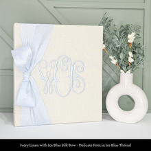 Load image into Gallery viewer, Ivory Linen - Baby Memory Book