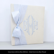 Load image into Gallery viewer, Ivory Linen - Baby Memory Book